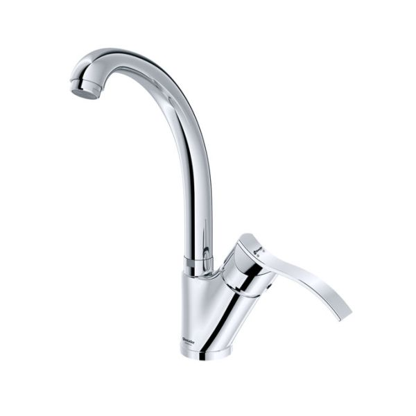 اپال-کروم-5 شیر آلات آشپزخانه مدل اپال برند شودر - تصویر 1