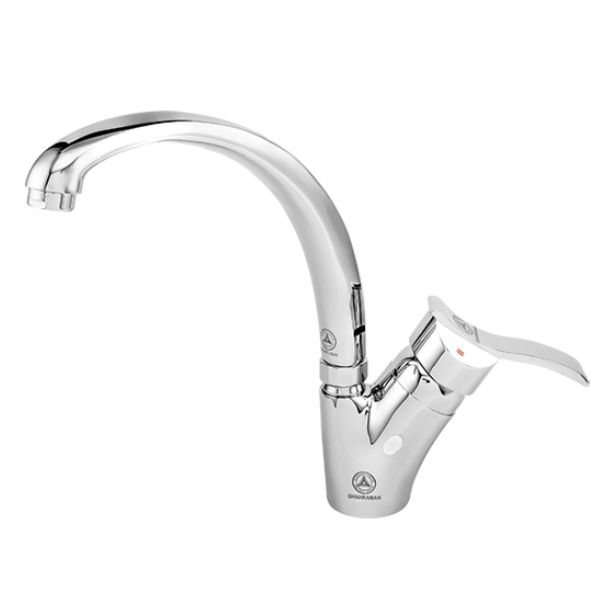 آبشار-1-3 شیرآلات ظرفشویی دیواری مدل آبشار 1 برند قهرمان - تصویر 1